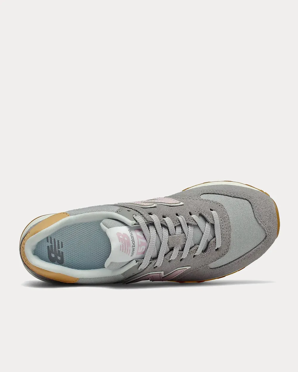 574 Steel with Rose Water Low Top Sneakers
