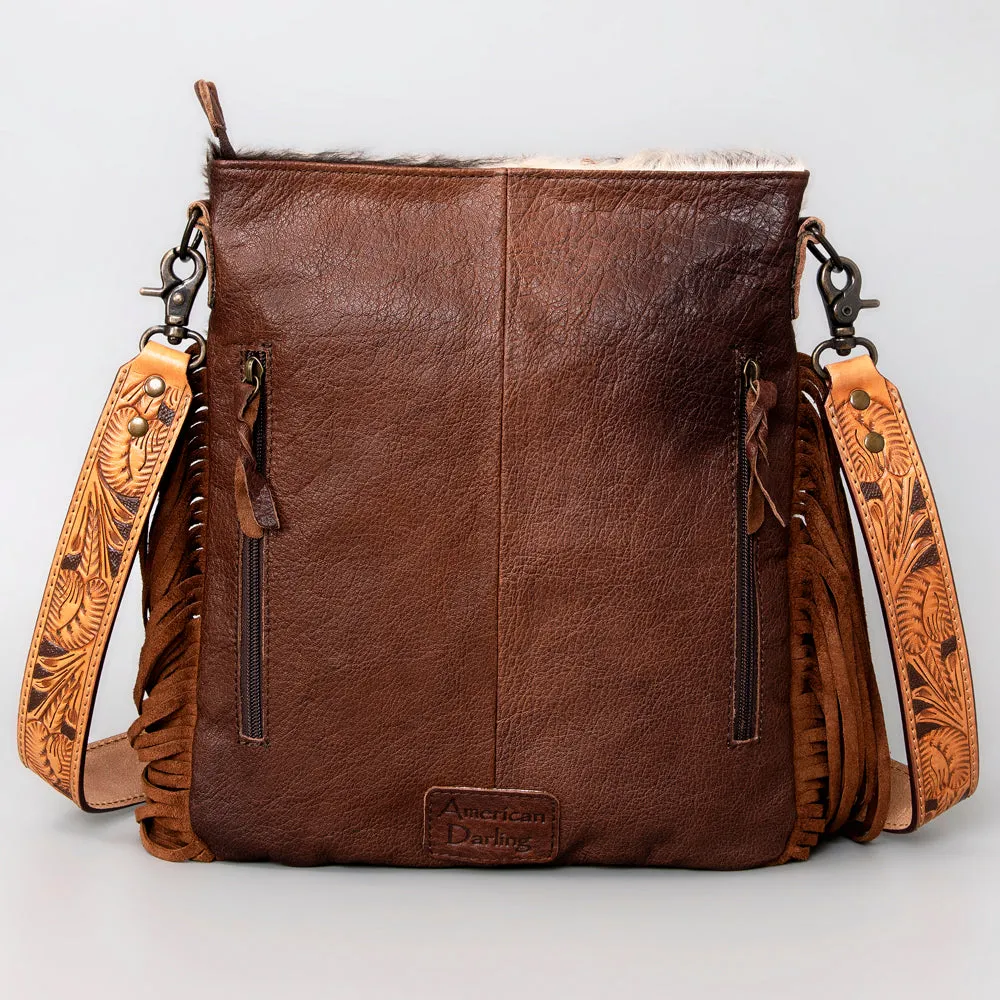 ADBGS192BRW American Darling Hair On Genuine Leather Women Bag Western Handbag Purse