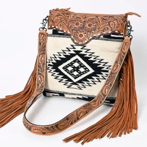 ADBGS192BW American Darling Hand Tooled Saddle Blanket Genuine Leather Women Bag Western Handbag Purse