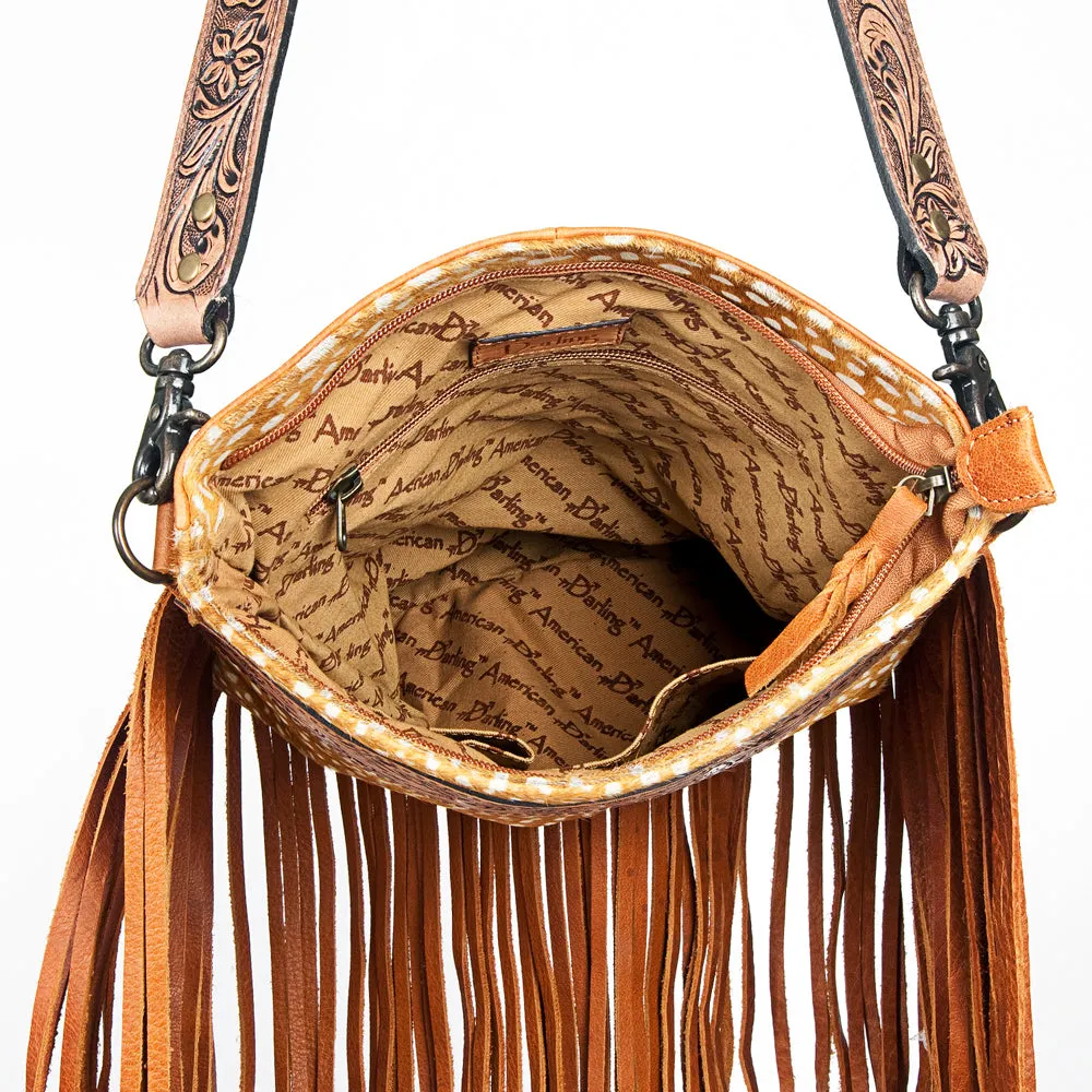 ADBGS192DEA American Darling Hand Tooled Hair On Genuine Leather Women Bag Western Handbag Purse