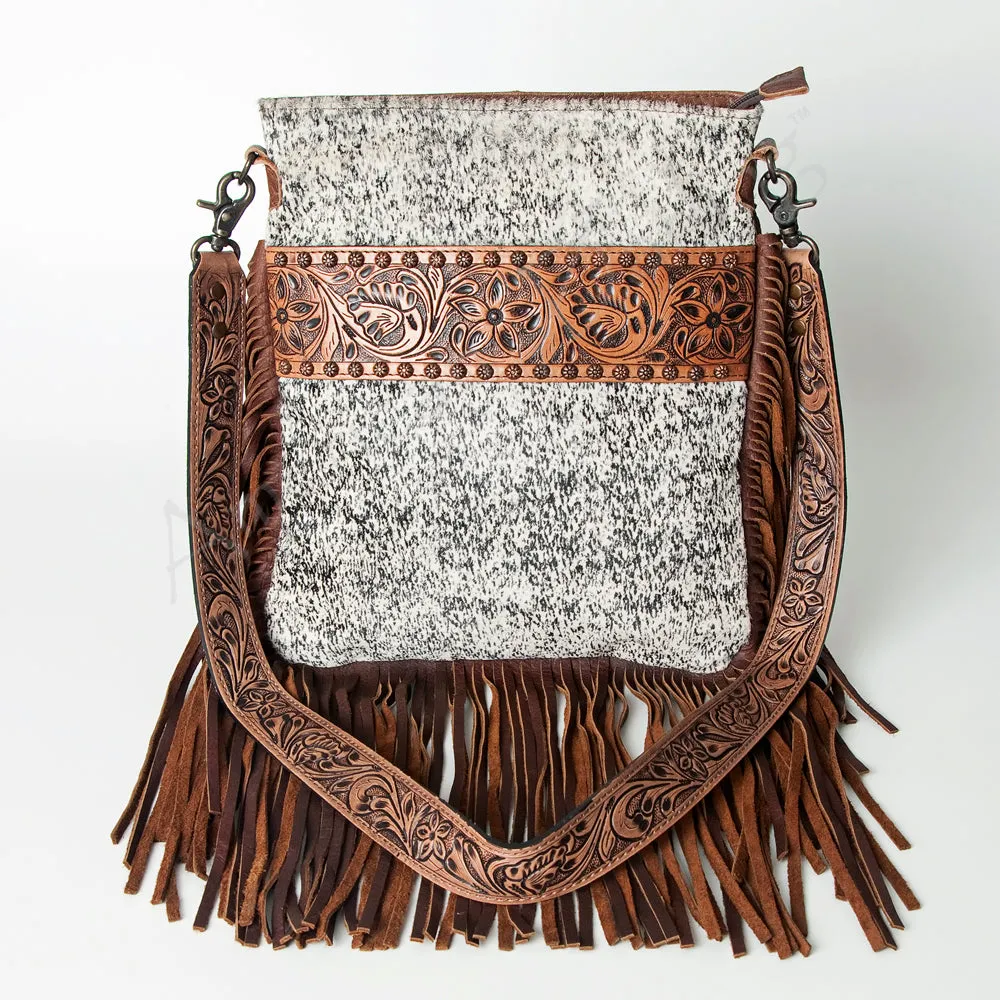 ADBGS192I American Darling Hand Tooled Hair On Genuine Leather Women Bag Western Handbag Purse