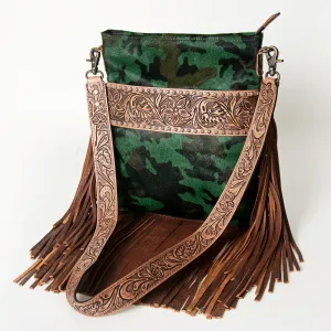 ADBGS192W American Darling Hand Tooled Hair On Genuine Leather Women Bag Western Handbag Purse