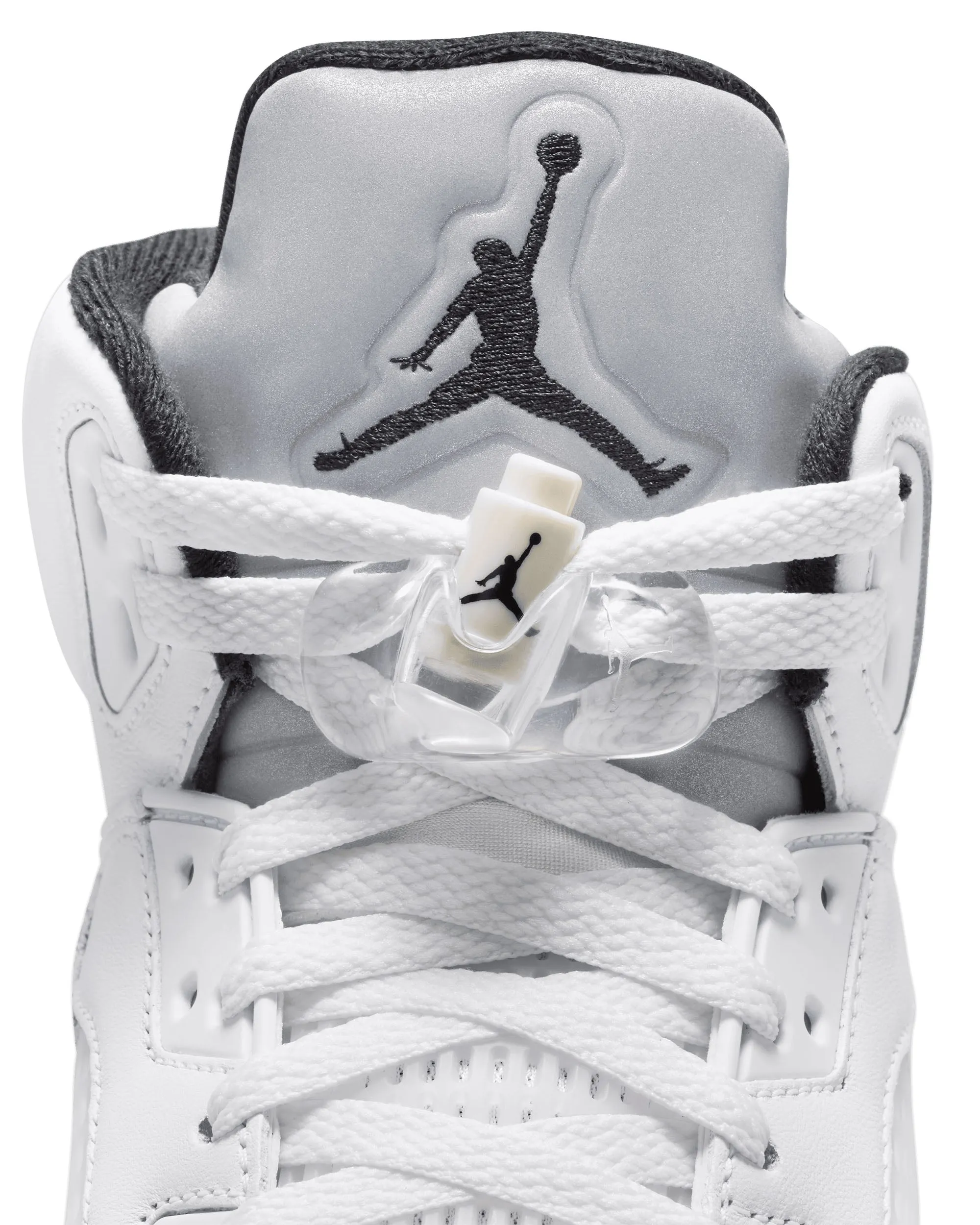 Air Jordan 5 Retro - White / Black / Metallic Silver