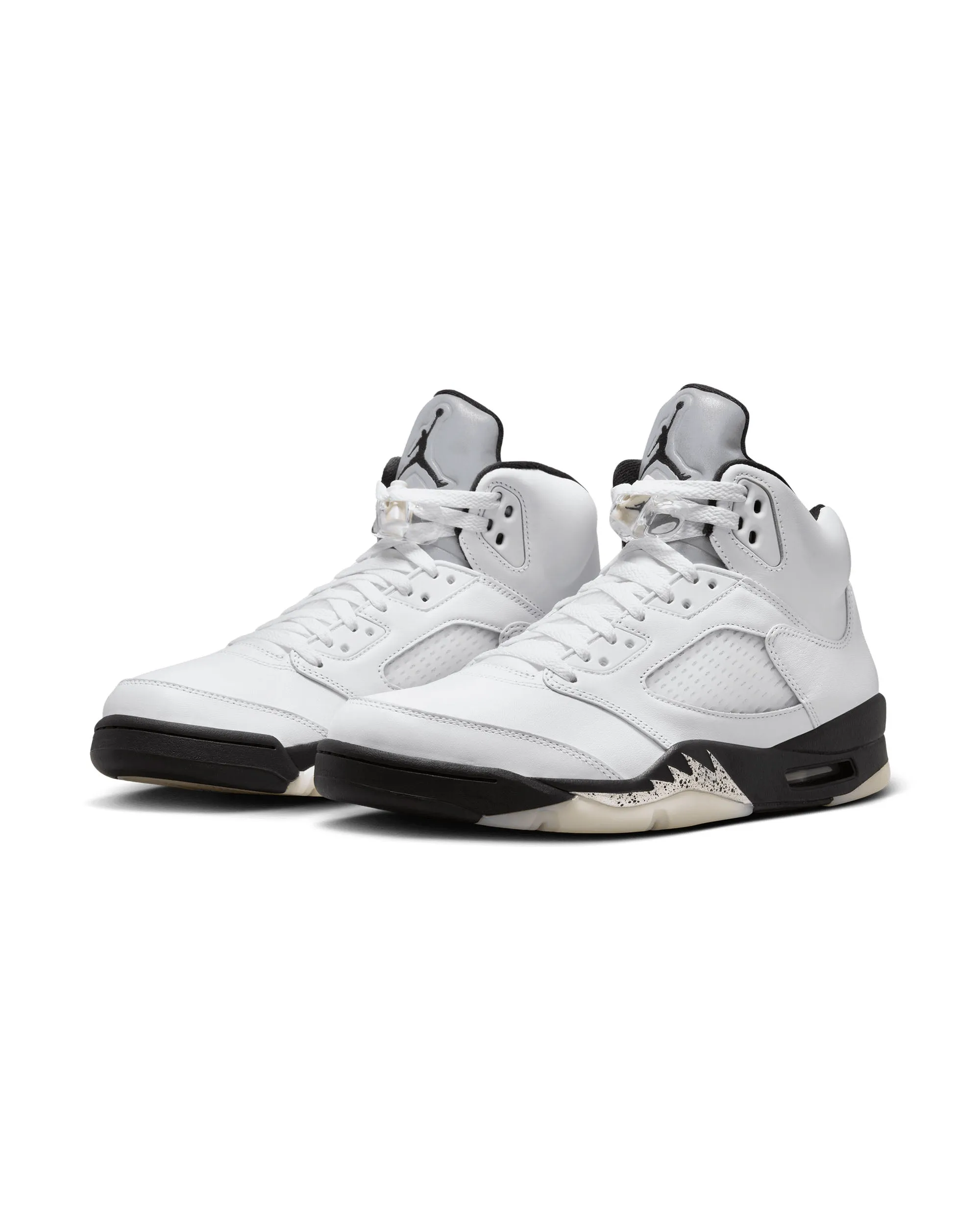 Air Jordan 5 Retro - White / Black / Metallic Silver