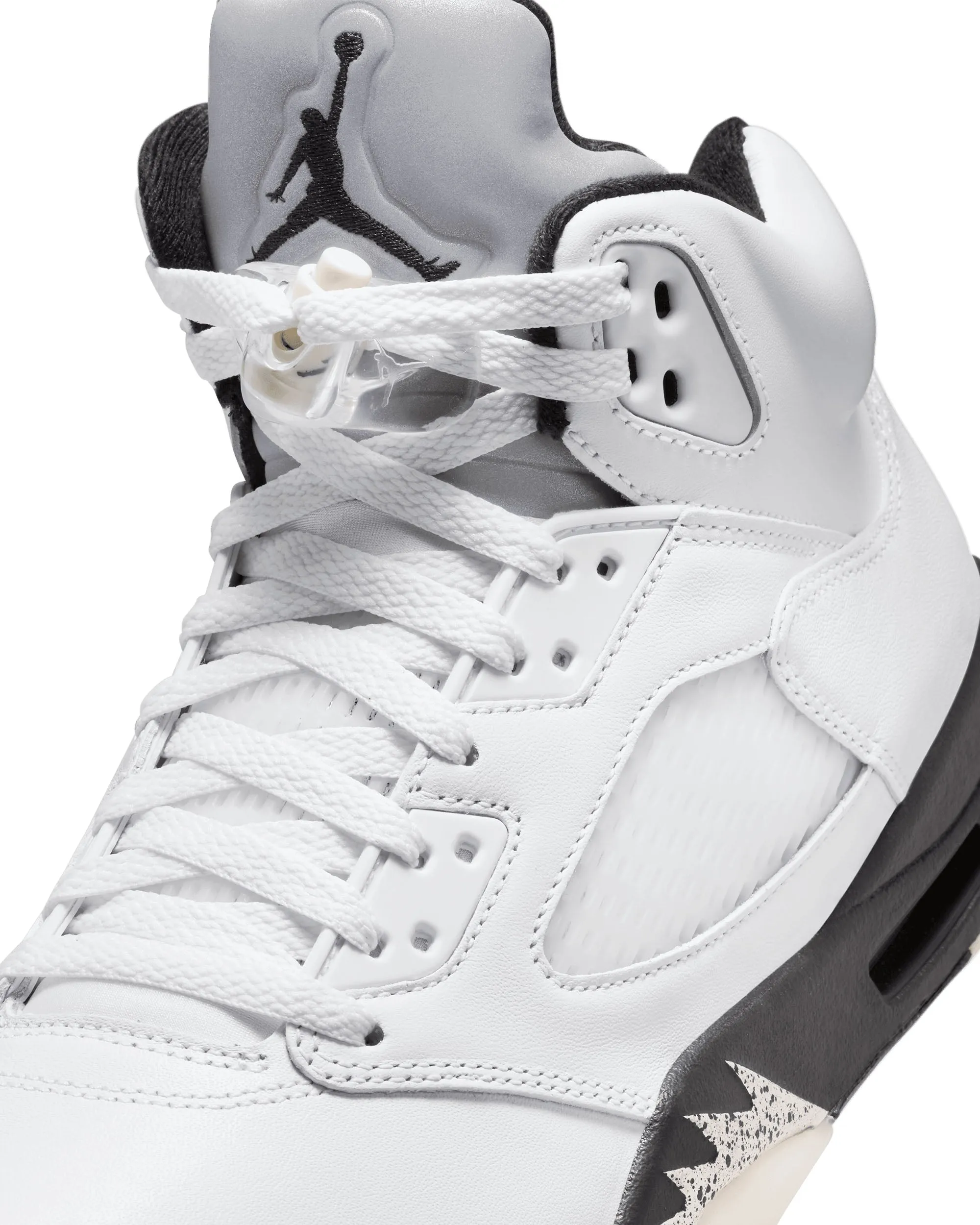 Air Jordan 5 Retro - White / Black / Metallic Silver