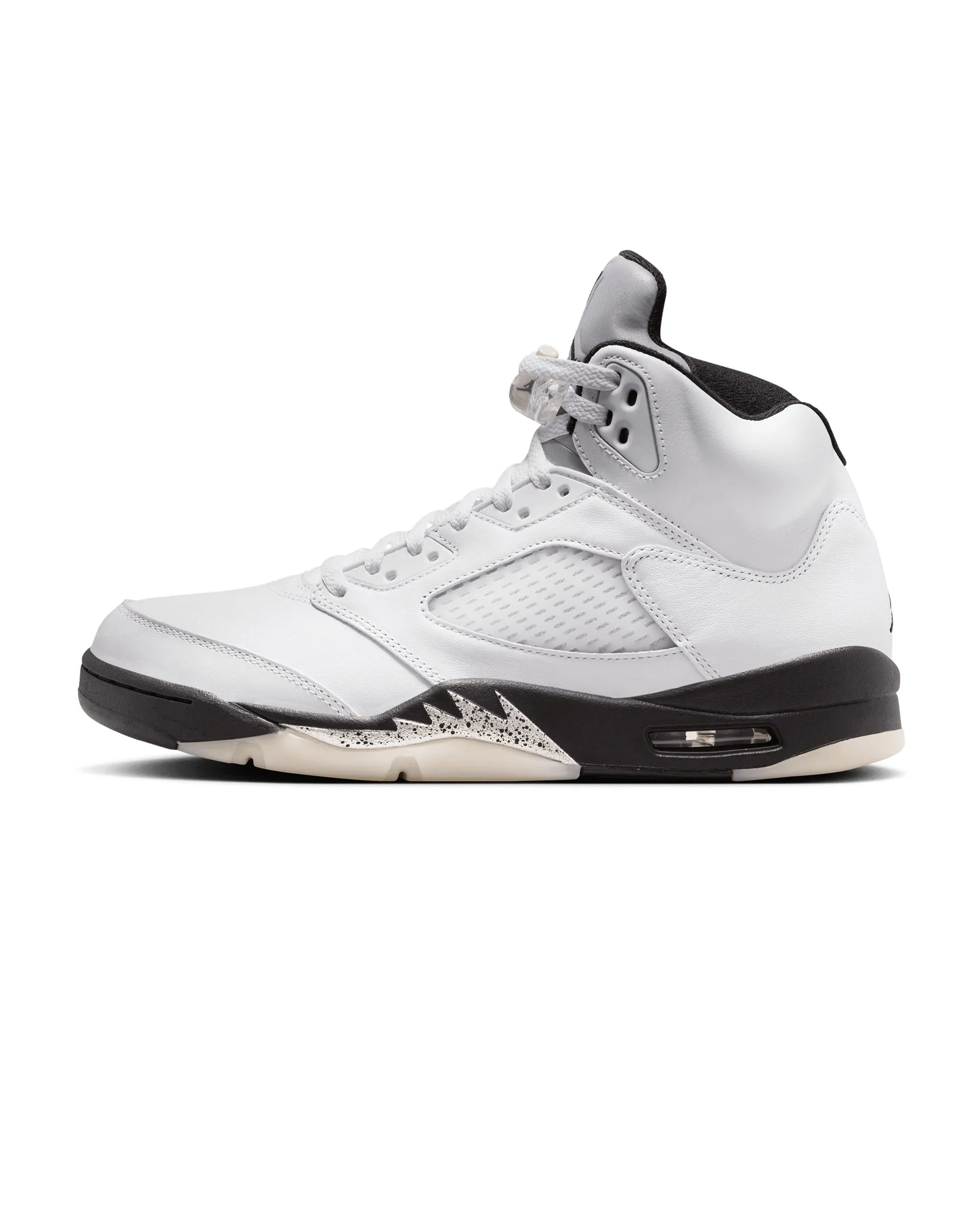 Air Jordan 5 Retro - White / Black / Metallic Silver