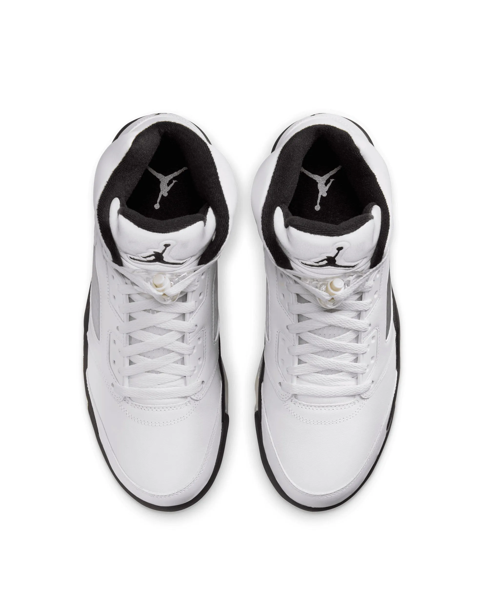 Air Jordan 5 Retro - White / Black / Metallic Silver