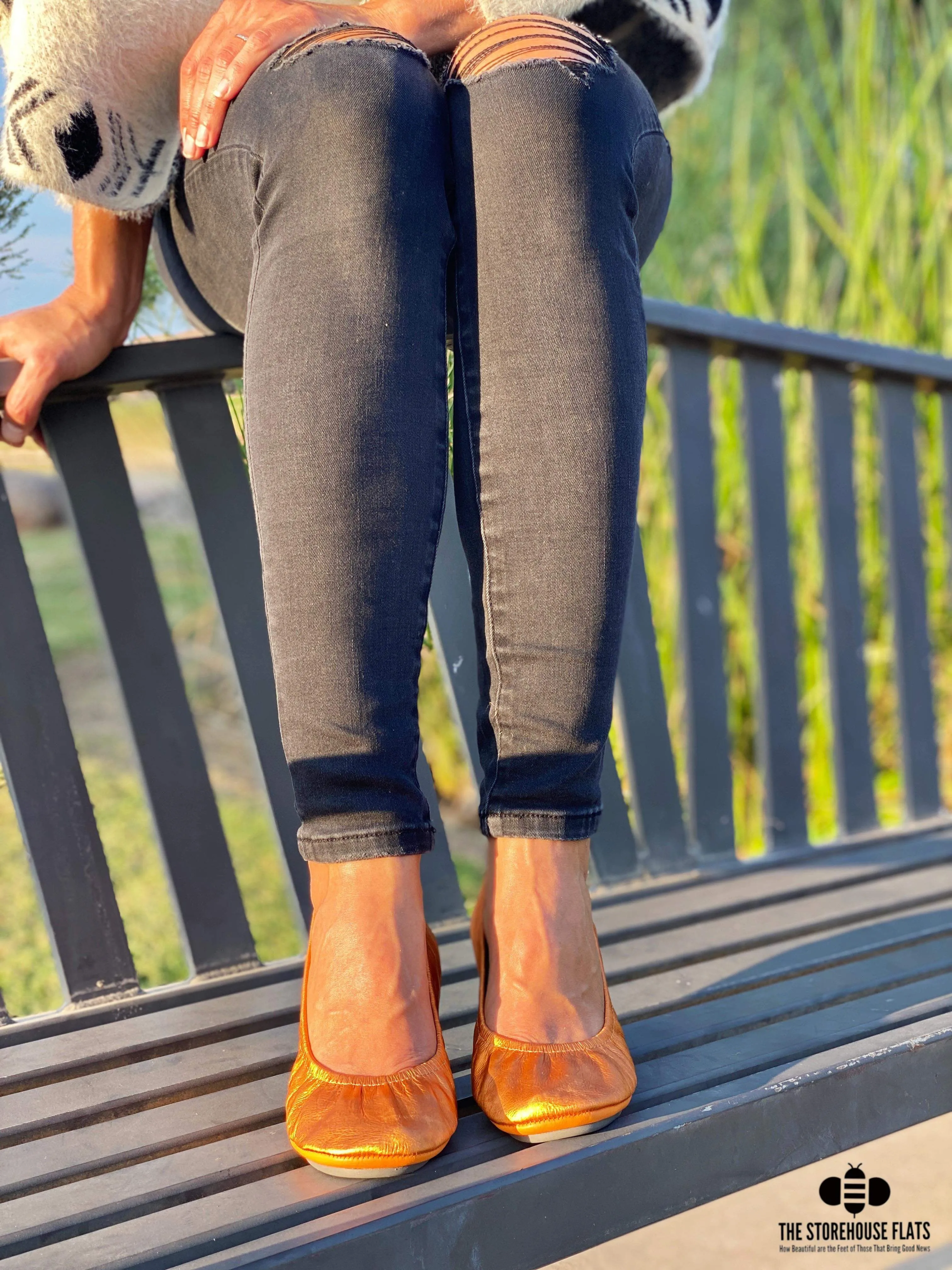 Amber Rush Leather Flats - Storehouse Flats