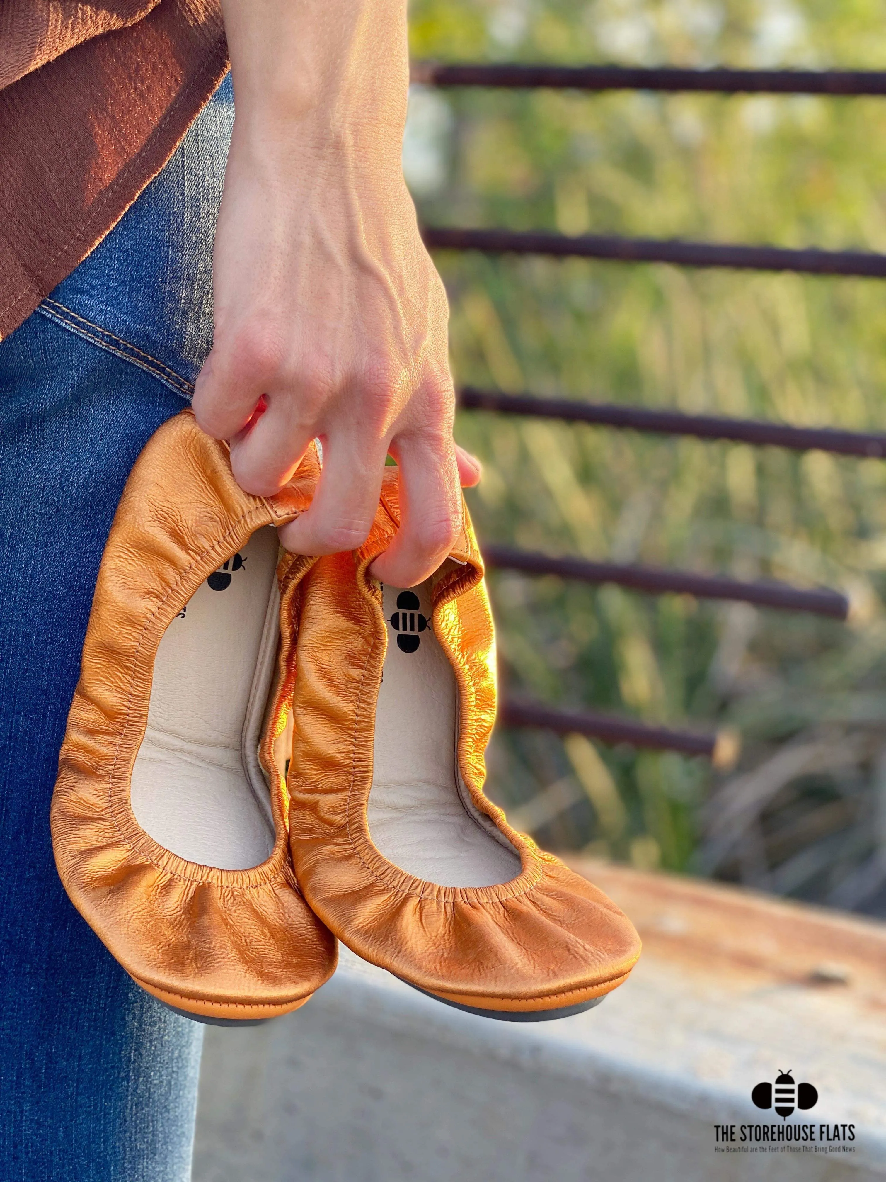 Amber Rush Leather Flats - Storehouse Flats