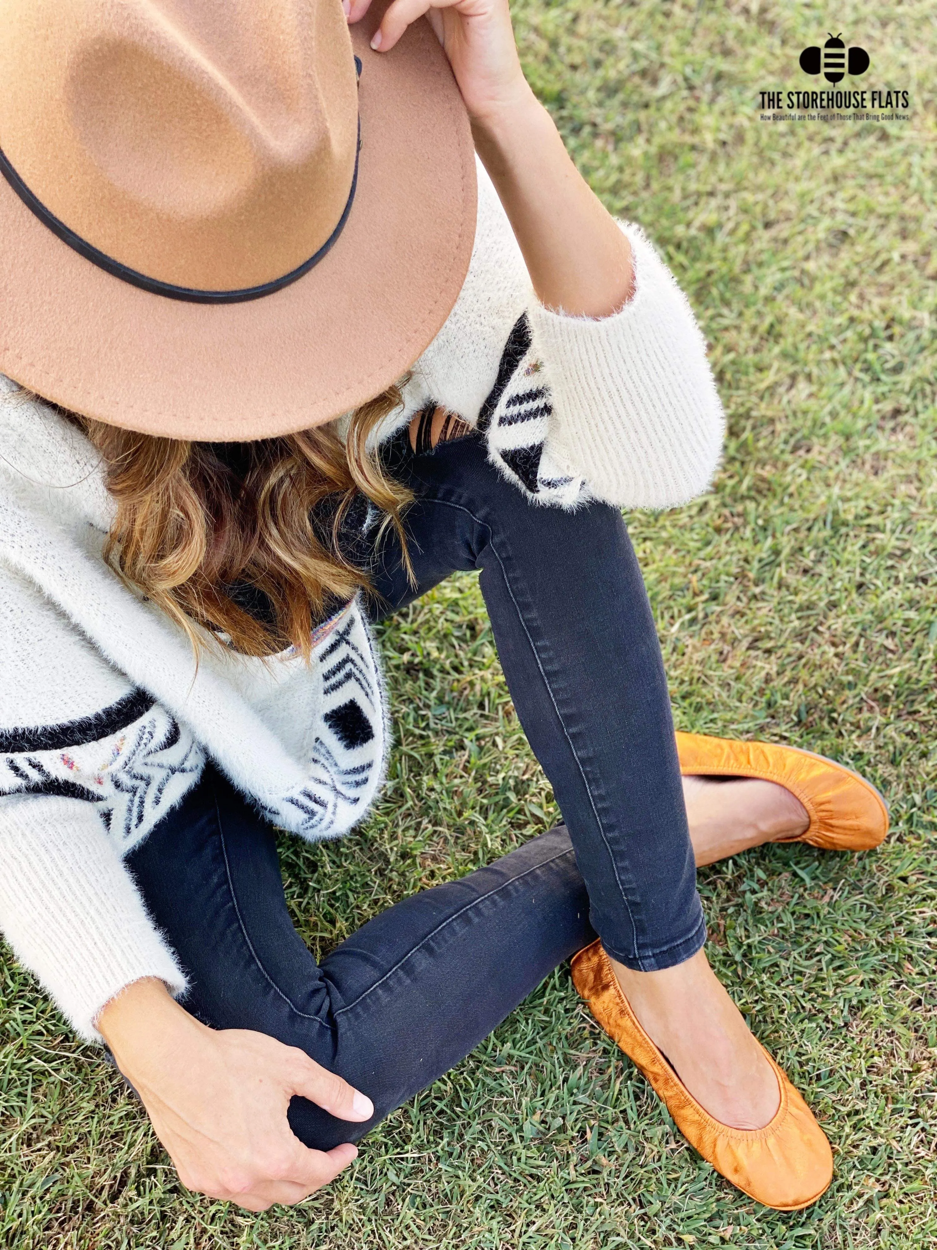 Amber Rush Leather Flats - Storehouse Flats