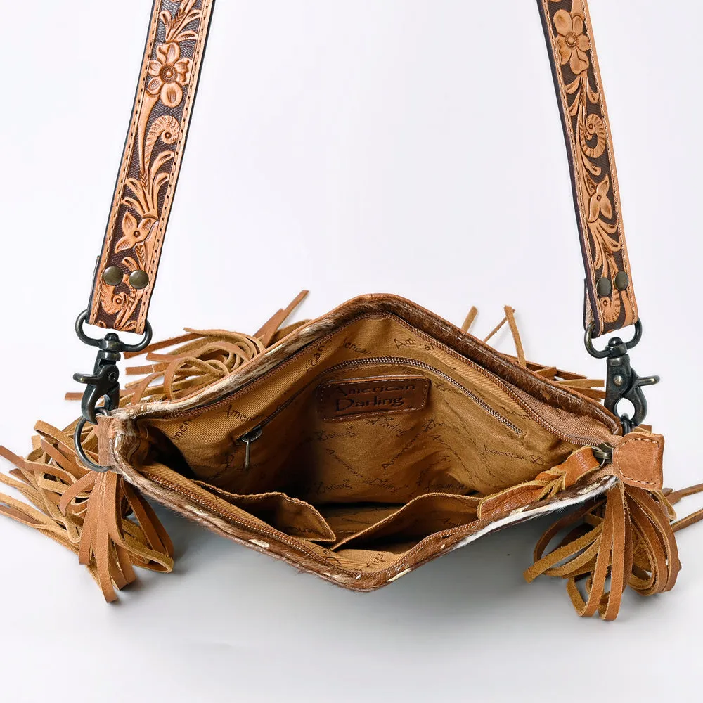 American Darling ADBGS192ACGO Messenger Hair On Genuine Leather Women Bag Western Handbag Purse