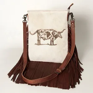 American Darling ADBGS192AG Messenger Hair-On Genuine Leather Women Bag Western Handbag Purse