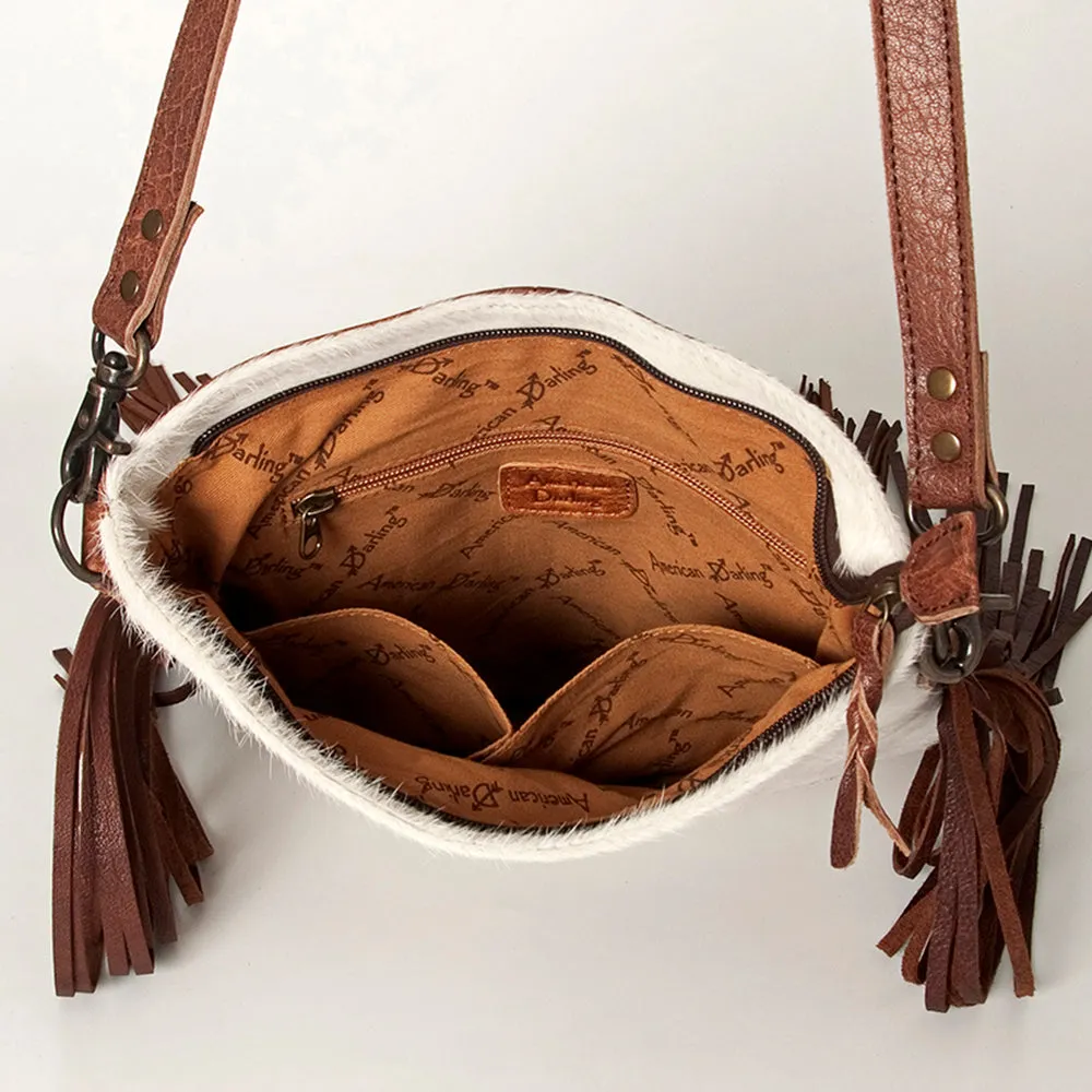 American Darling ADBGS192AG Messenger Hair-On Genuine Leather Women Bag Western Handbag Purse