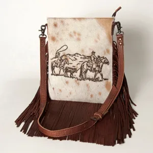 American Darling ADBGS192AJ Messenger Hair-On Genuine Leather Women Bag Western Handbag Purse