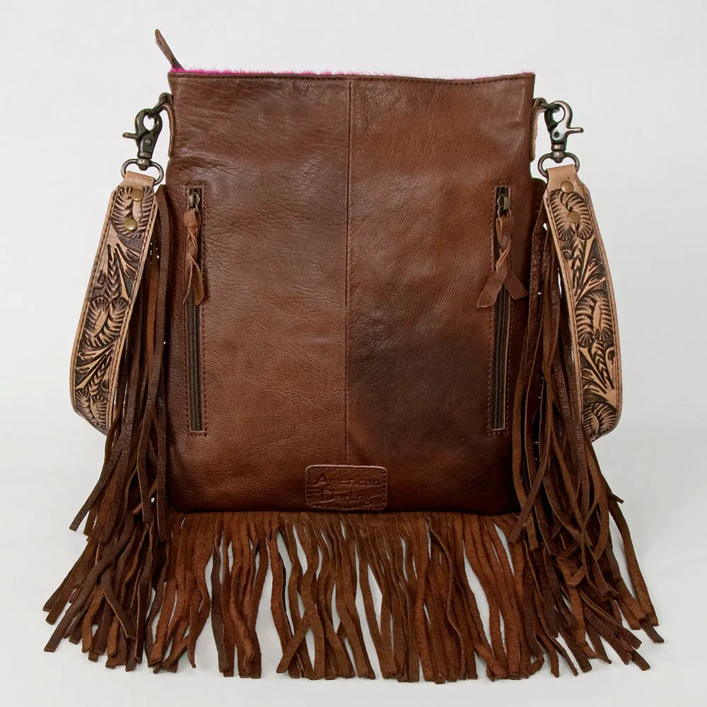 American Darling ADBGS192AT Messenger Hair-On Genuine Leather Women Bag Western Handbag Purse