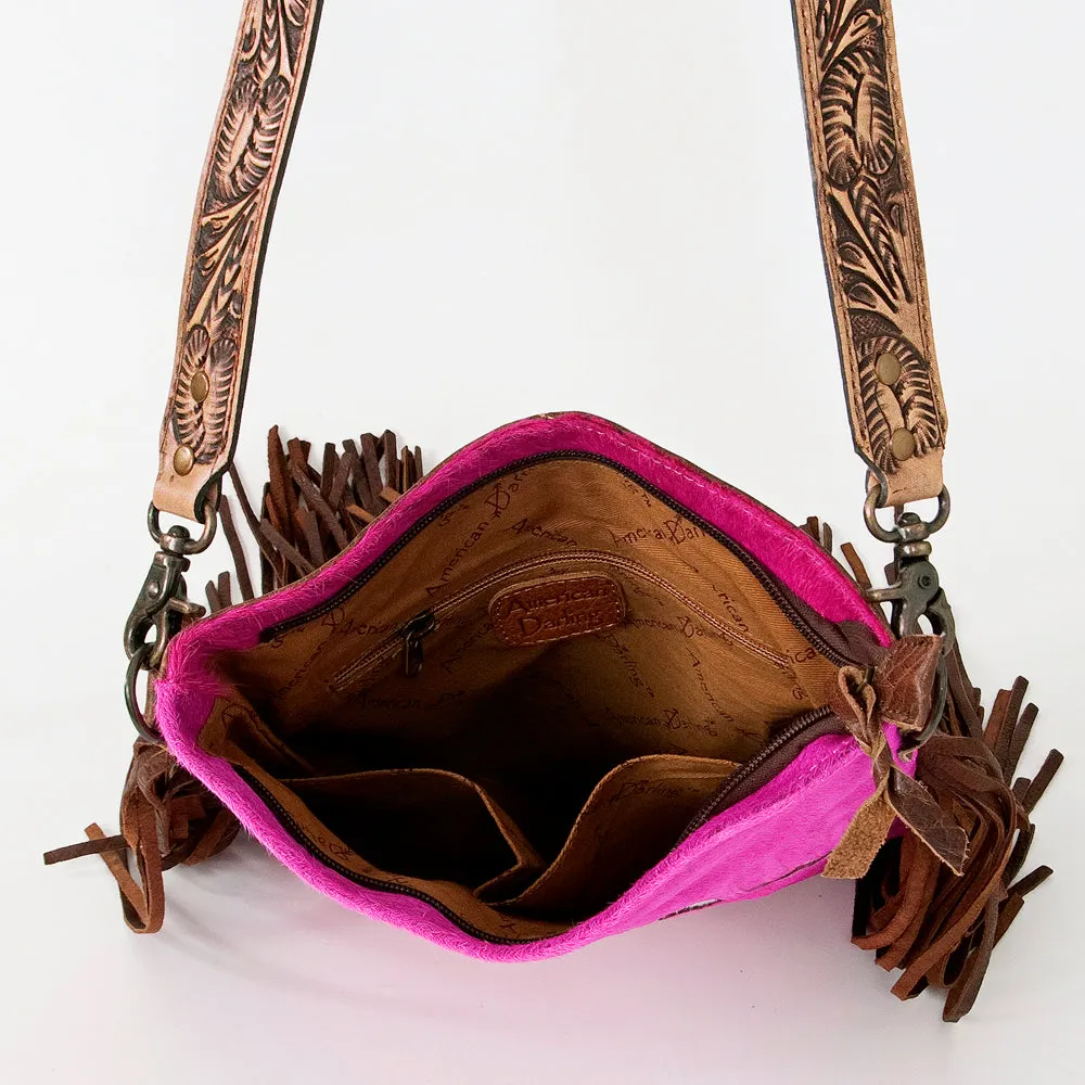 American Darling ADBGS192AT Messenger Hair-On Genuine Leather Women Bag Western Handbag Purse