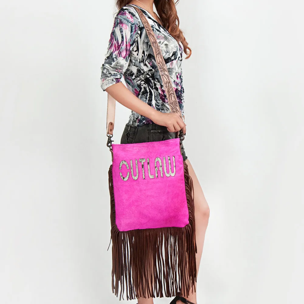 American Darling ADBGS192AU Messenger Hair-On Genuine Leather Women Bag Western Handbag Purse