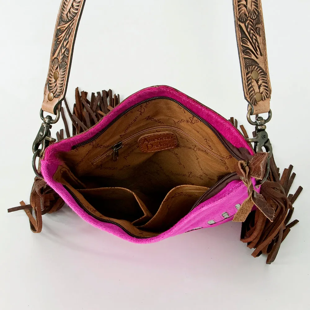 American Darling ADBGS192AU Messenger Hair-On Genuine Leather Women Bag Western Handbag Purse