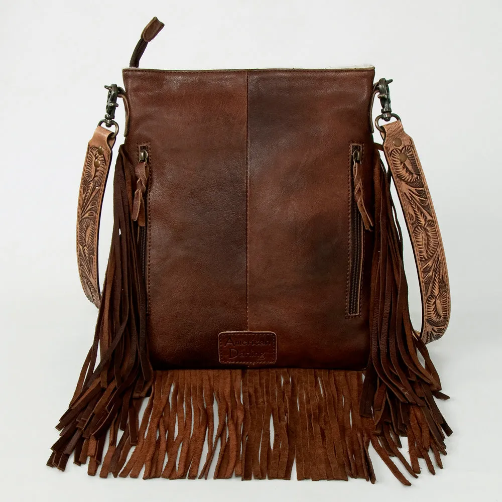 American Darling ADBGS192AW Messenger Hair-On Genuine Leather Women Bag Western Handbag Purse