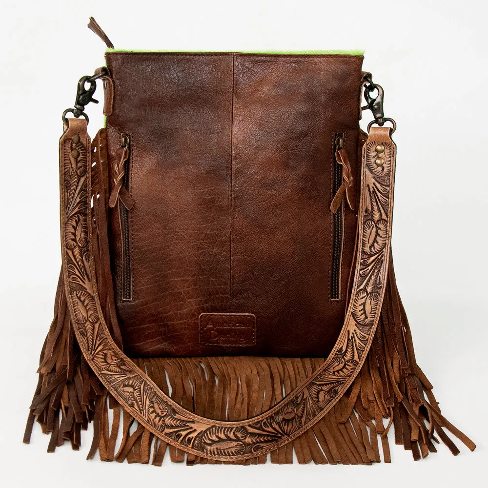 American Darling ADBGS192BC Messenger Hair-On Genuine Leather Women Bag Western Handbag Purse