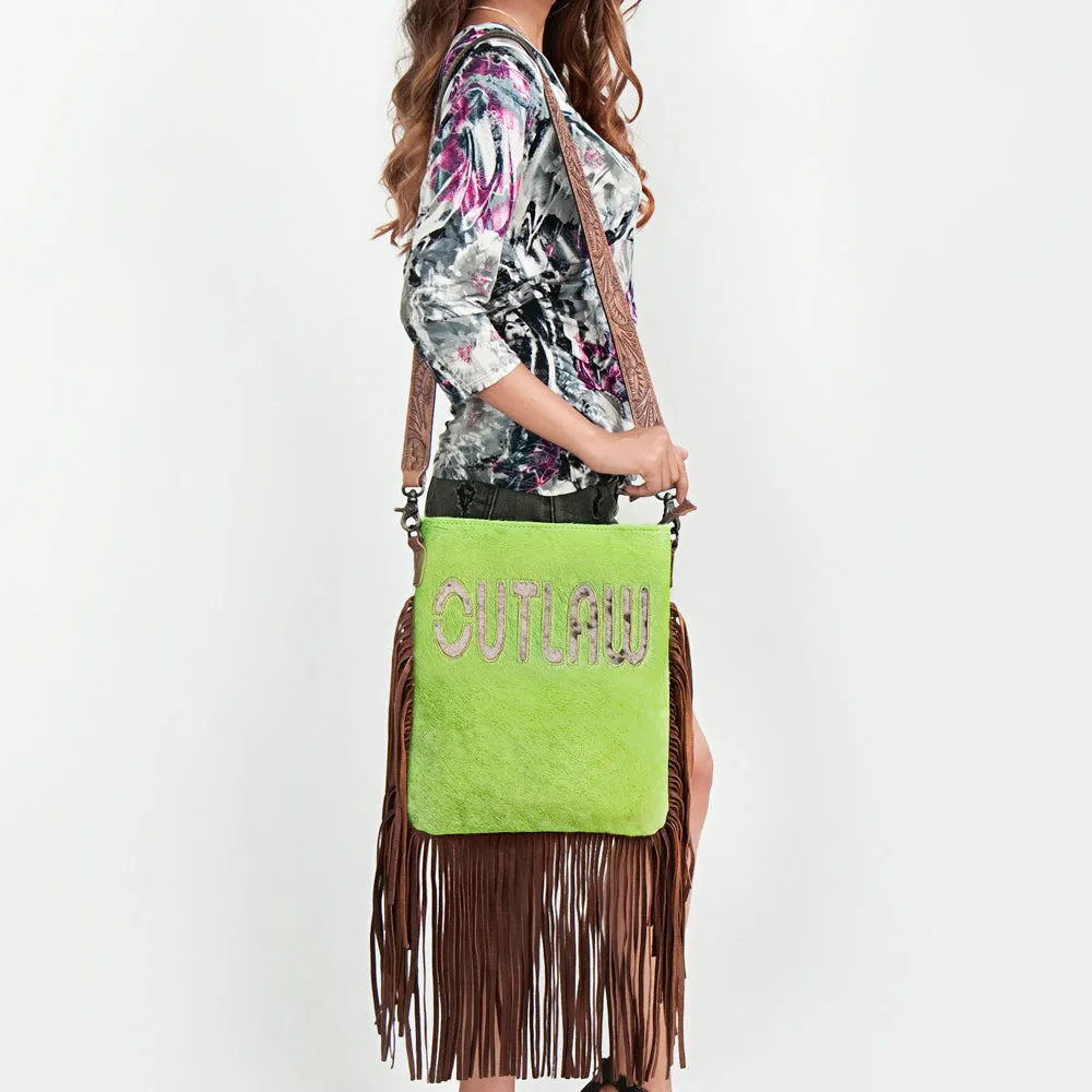 American Darling ADBGS192BC Messenger Hair-On Genuine Leather Women Bag Western Handbag Purse