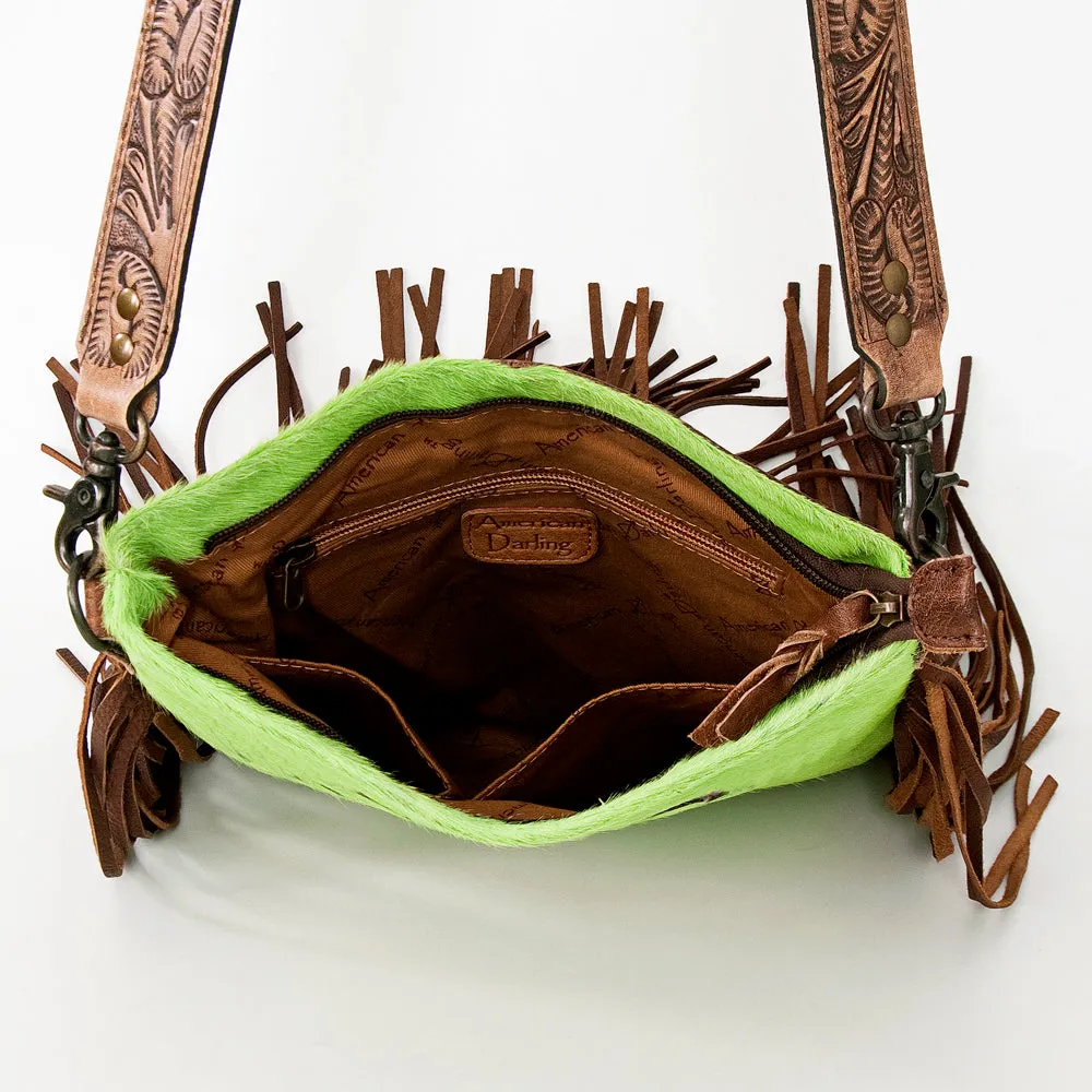 American Darling ADBGS192BC Messenger Hair-On Genuine Leather Women Bag Western Handbag Purse
