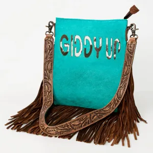 American Darling ADBGS192BE Messenger Hair-On Genuine Leather Women Bag Western Handbag Purse