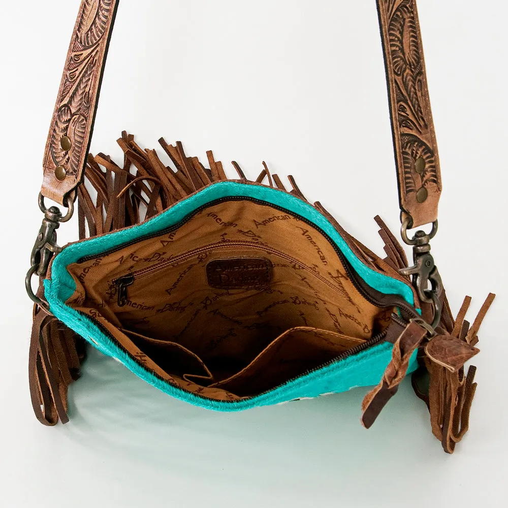 American Darling ADBGS192BE Messenger Hair-On Genuine Leather Women Bag Western Handbag Purse