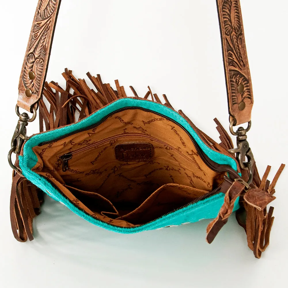 American Darling ADBGS192BG Messenger Hair-On Genuine Leather Women Bag Western Handbag Purse