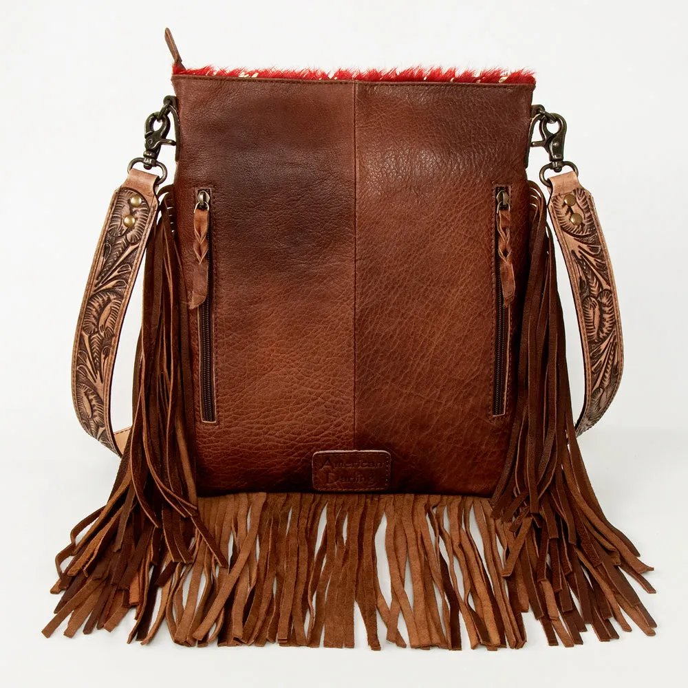 American Darling ADBGS192BJ Messenger Hair-On Genuine Leather Women Bag Western Handbag Purse