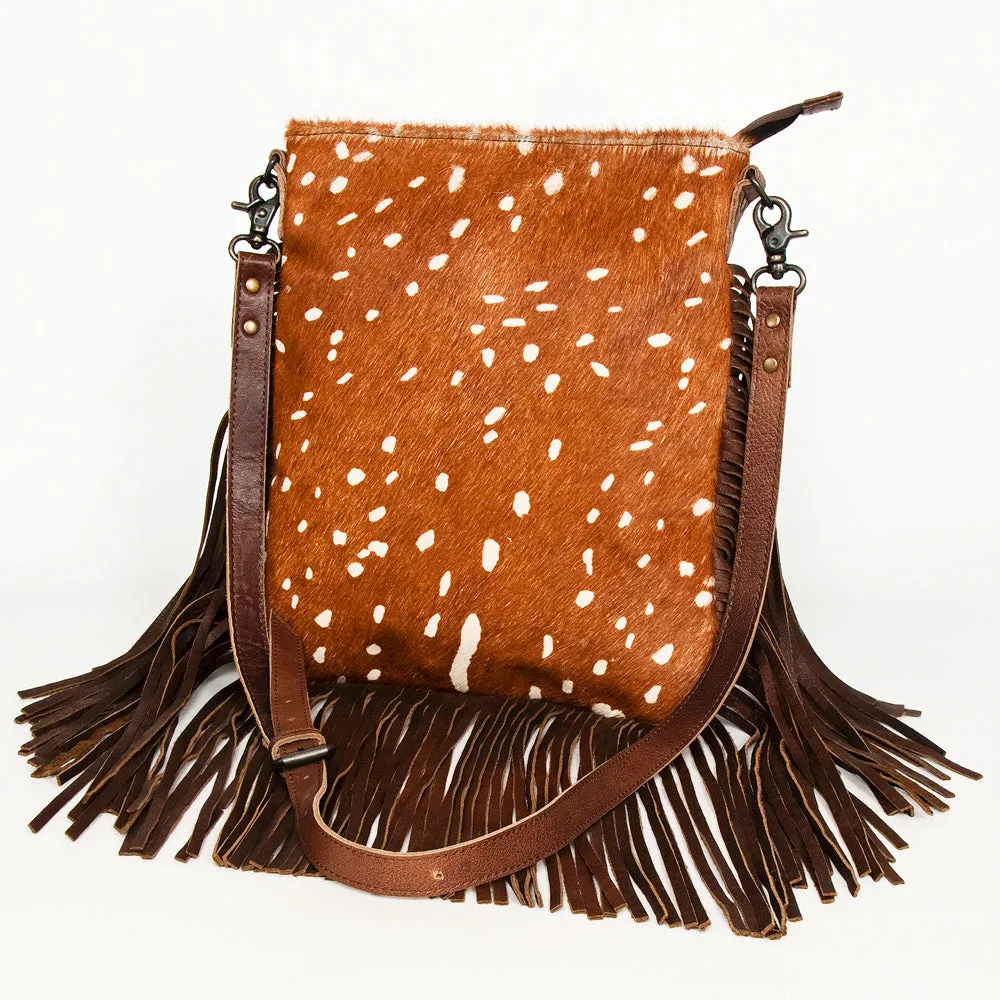 American Darling ADBGS192BQ Messenger Hair-On Genuine Leather Women Bag Western Handbag Purse