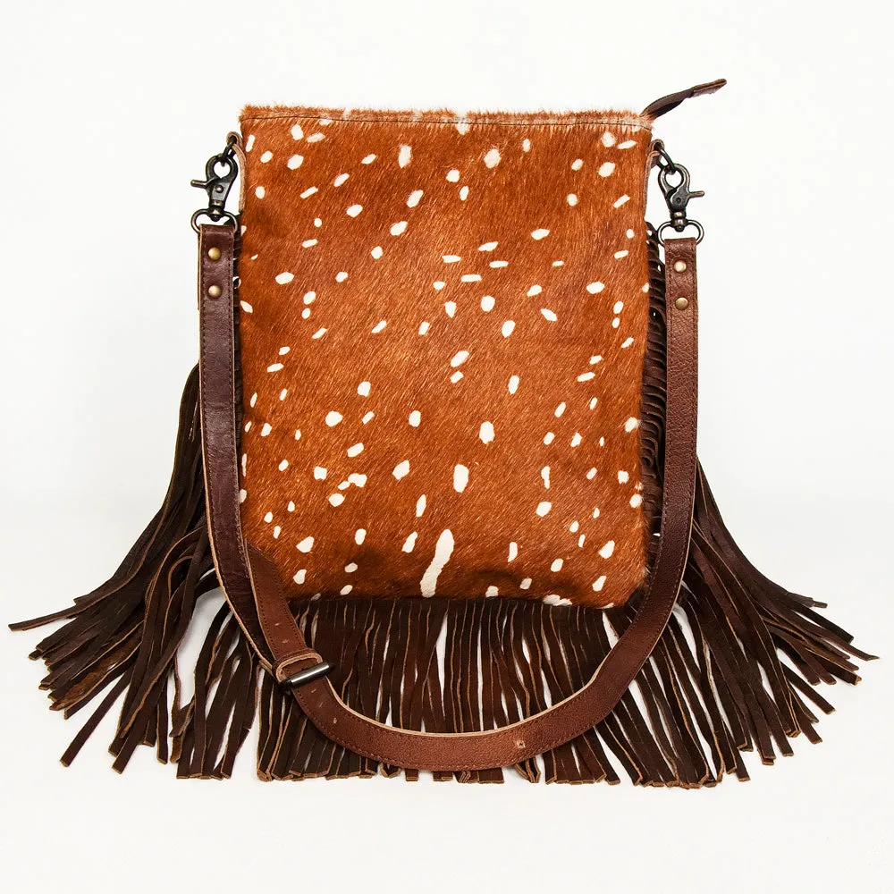 American Darling ADBGS192BQ Messenger Hair-On Genuine Leather Women Bag Western Handbag Purse