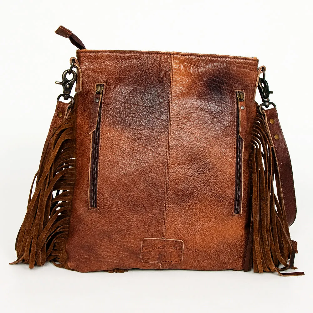 American Darling ADBGS192BQ Messenger Hair-On Genuine Leather Women Bag Western Handbag Purse