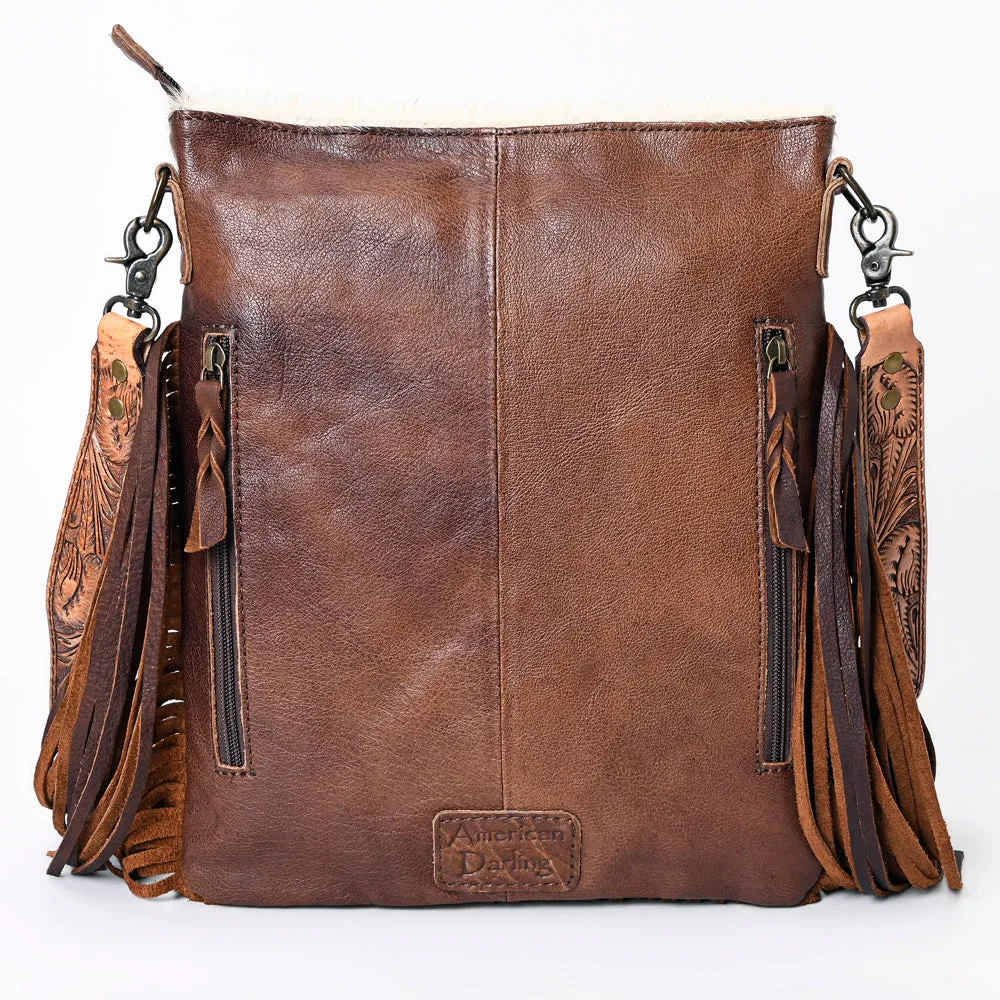American Darling ADBGS192BY Messenger Hair-On Genuine Leather Women Bag Western Handbag Purse