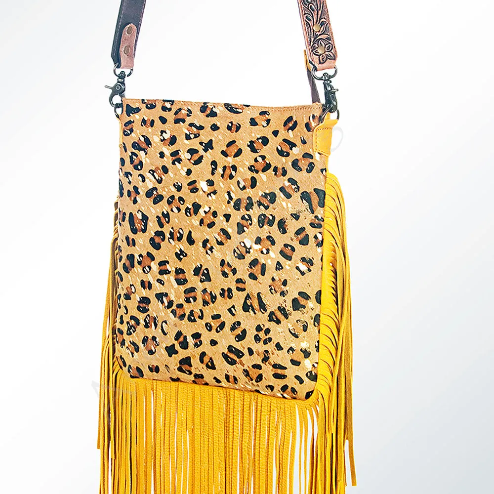 American Darling ADBGS192F Messenger Hair On Genuine Leather Women Bag Western Handbag Purse
