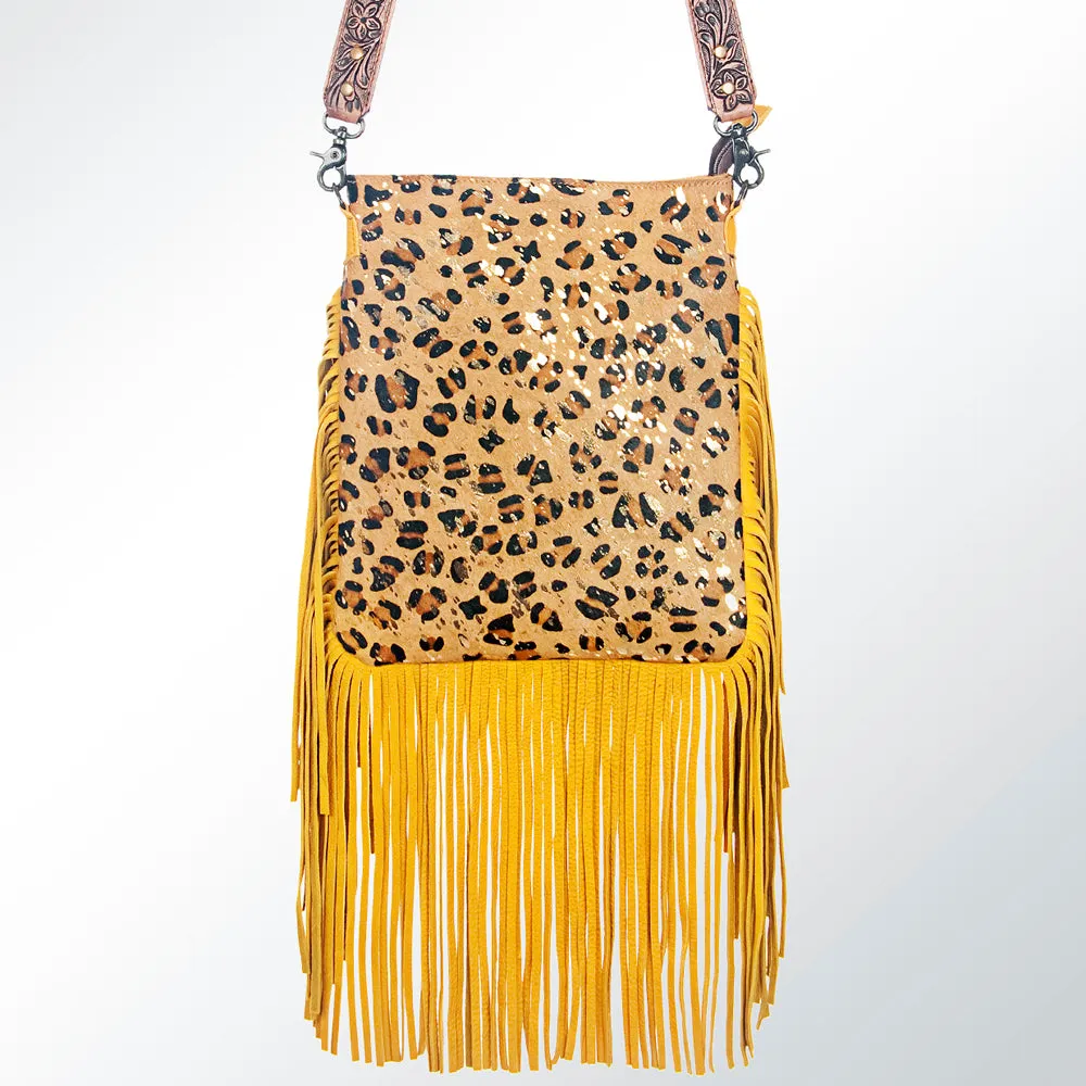 American Darling ADBGS192F Messenger Hair On Genuine Leather Women Bag Western Handbag Purse