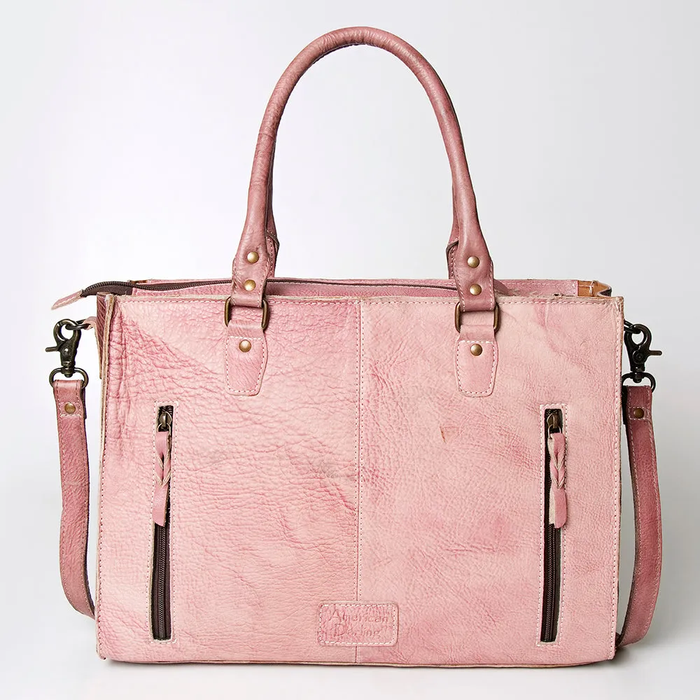 American Darling Briefcase Hand Tooled Genuine Leather Women Bag Western Handbag Purse