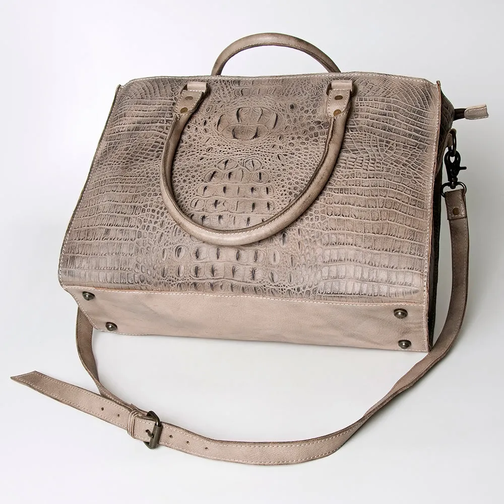 American Darling Briefcase Hand Tooled Genuine Leather Women Bag Western Handbag Purse