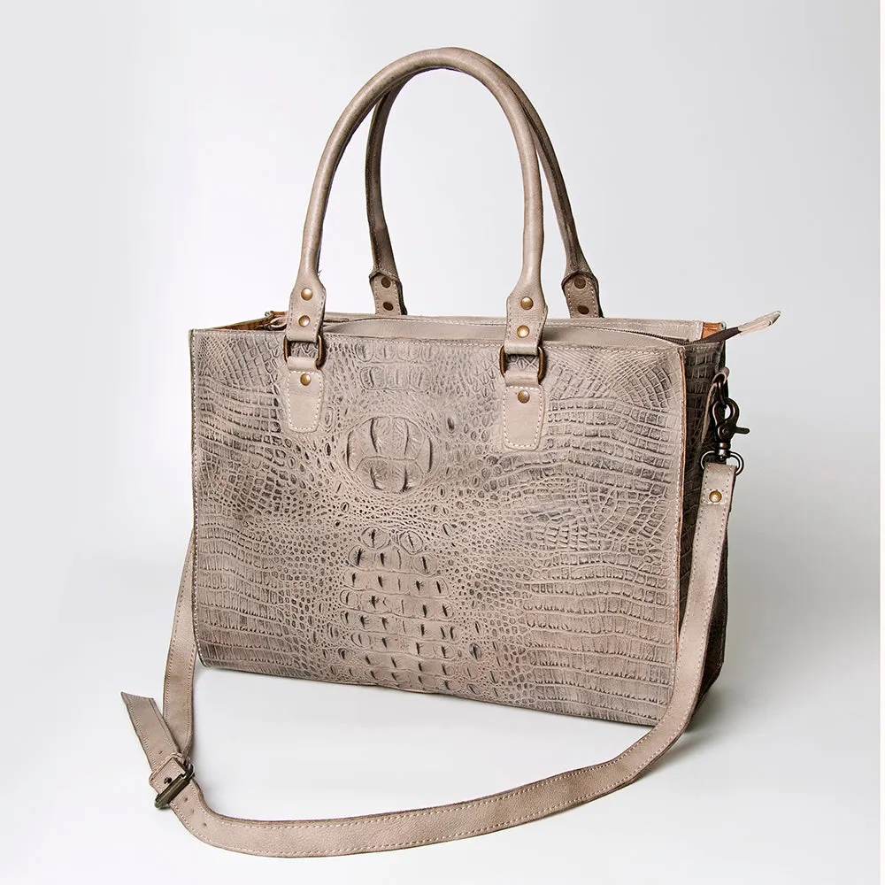 American Darling Briefcase Hand Tooled Genuine Leather Women Bag Western Handbag Purse