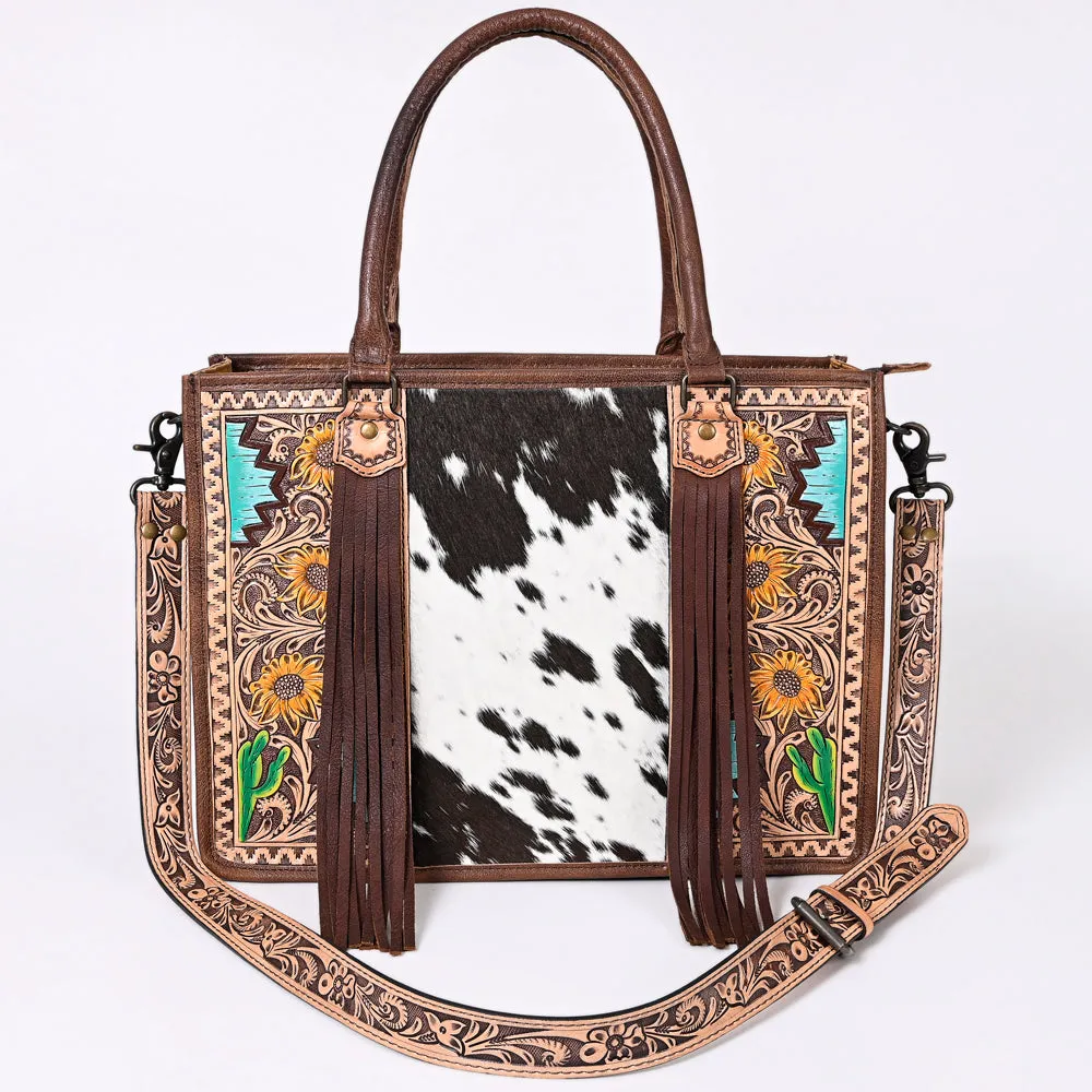 American Darling Briefcase Hand Tooled Saddle Blanket Genuine Leather women bag western handbag purse