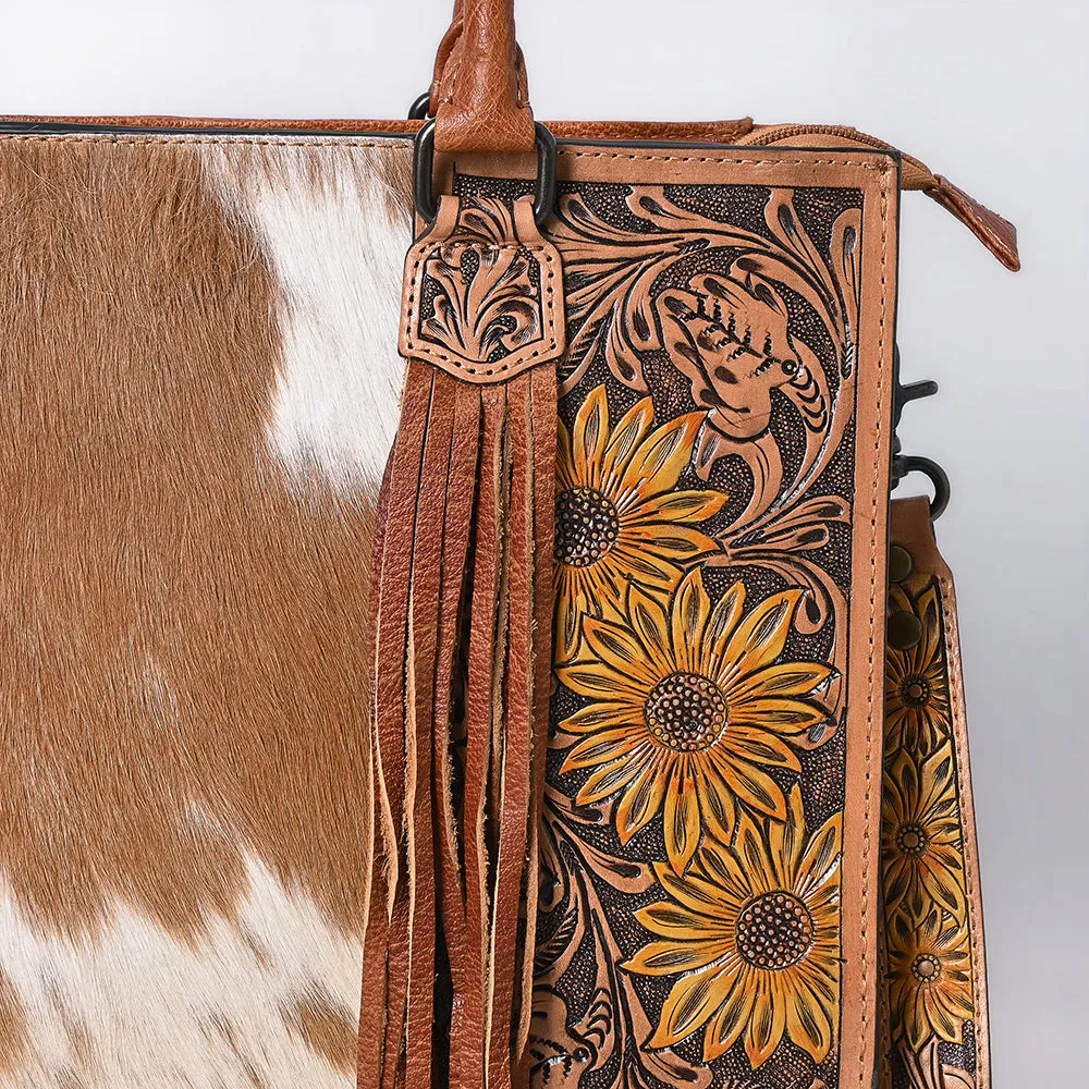 American Darling Briefcase Hand Tooled Saddle Blanket Genuine Leather women bag western handbag purse