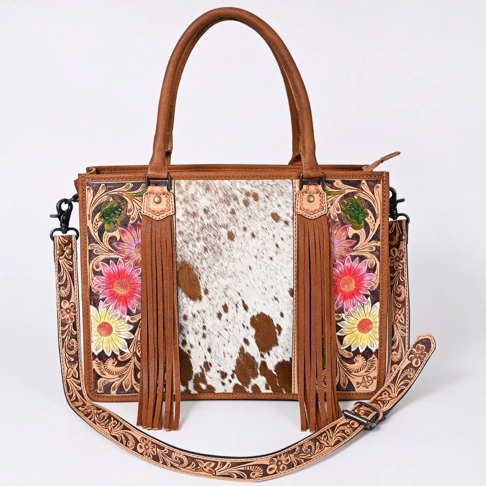 American Darling Briefcase Hand Tooled Saddle Blanket Genuine Leather women bag western handbag purse