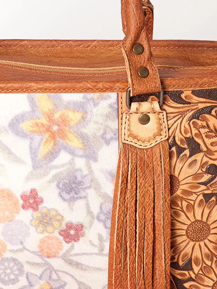 American Darling Briefcase Hand Tooled Saddle Blanket Genuine Leather women bag western handbag purse