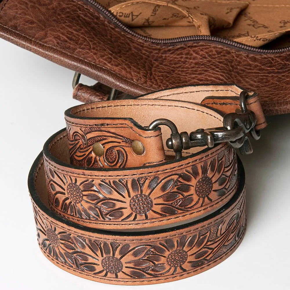 American Darling Briefcase Hand Tooled Saddle Blanket Genuine Leather women bag western handbag purse