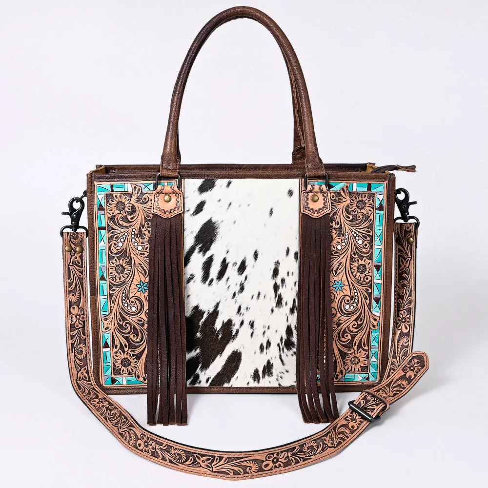 American Darling Briefcase Hand Tooled Saddle Blanket Genuine Leather women bag western handbag purse