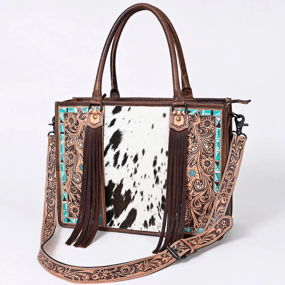 American Darling Briefcase Hand Tooled Saddle Blanket Genuine Leather women bag western handbag purse