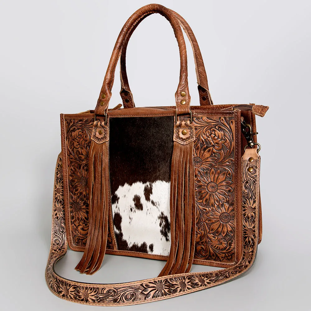 American Darling Briefcase Hand Tooled Saddle Blanket Genuine Leather women bag western handbag purse