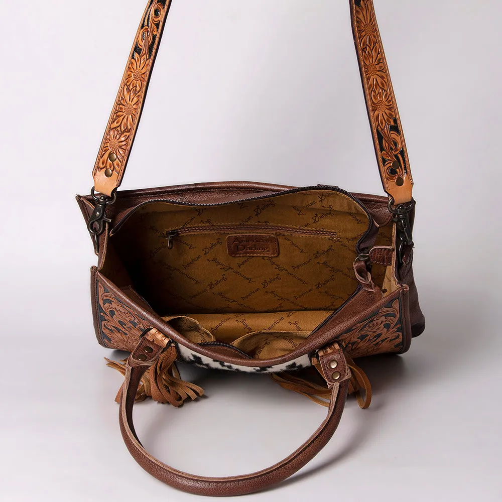 American Darling Briefcase Hand Tooled Saddle Blanket Genuine Leather women bag western handbag purse