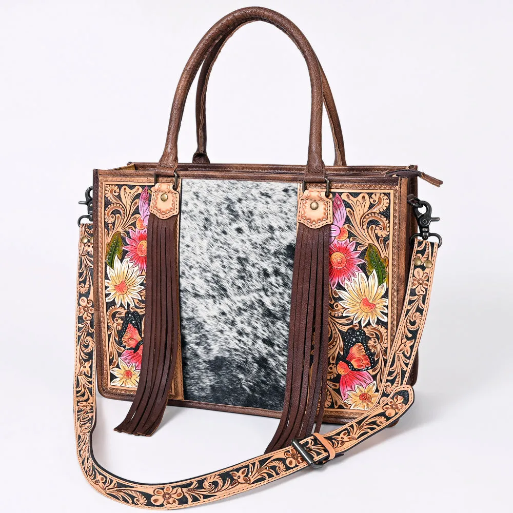 American Darling Briefcase Hand Tooled Saddle Blanket Genuine Leather women bag western handbag purse