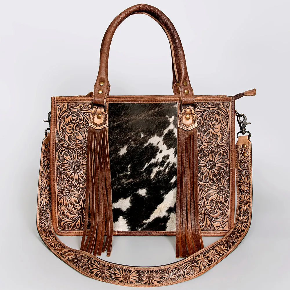 American Darling Briefcase Hand Tooled Saddle Blanket Genuine Leather women bag western handbag purse
